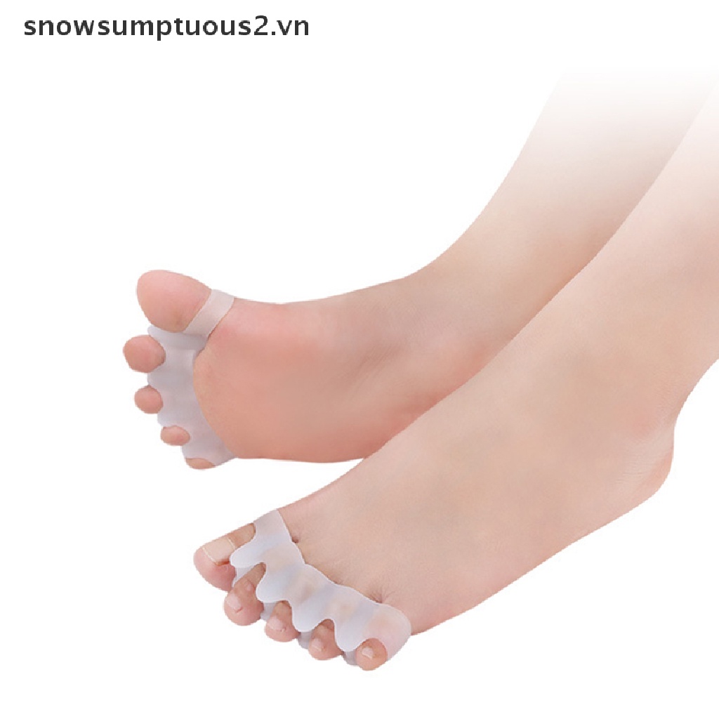 1 Cặp Dụng Cụ Silicone Tách Ngón Chân Trẻ Em