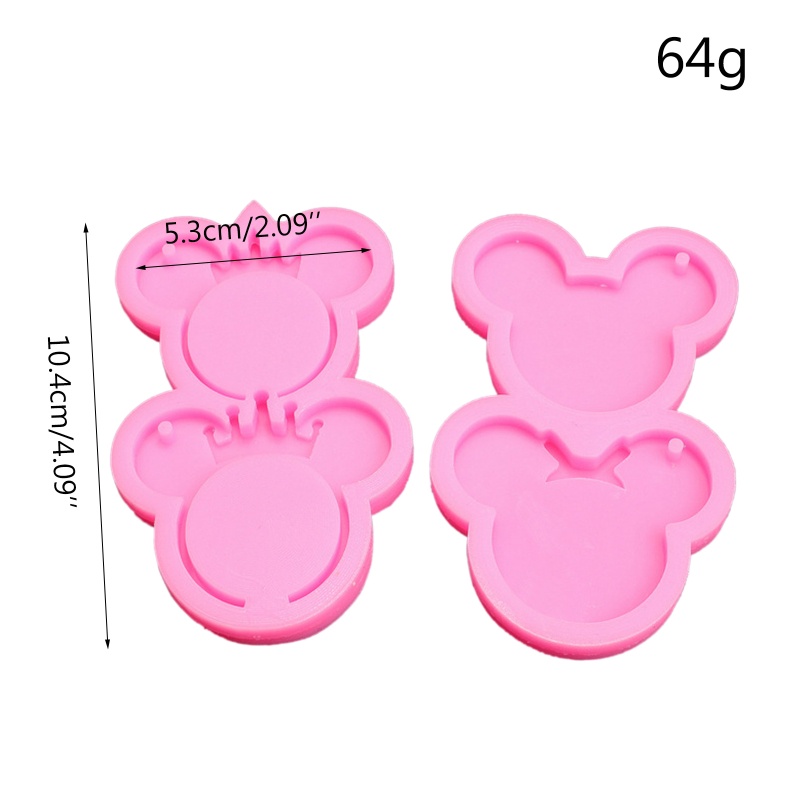 Khuôn Làm Móc Khóa / Điện Thoại Bằng Nhựa Resin Không Đánh Bóng DIY