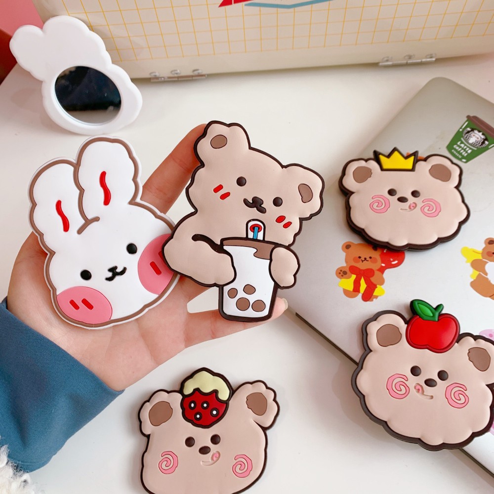 Gương bọc silicon Gấu nâu