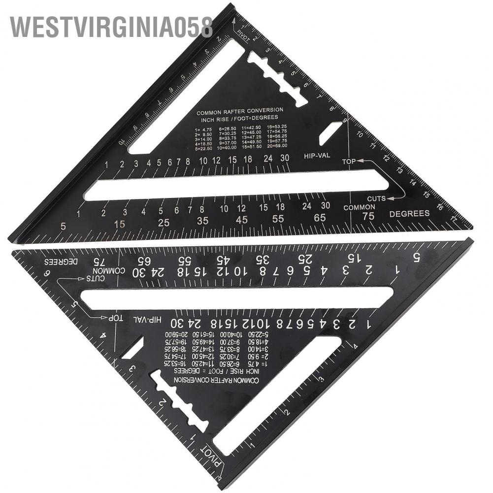 Hàng Hot Hướng dẫn bố trí thước đo góc tam giác góc tam giác bằng hợp kim nhôm 7 inch Metric Westvirginia058 Hàng giao ngay