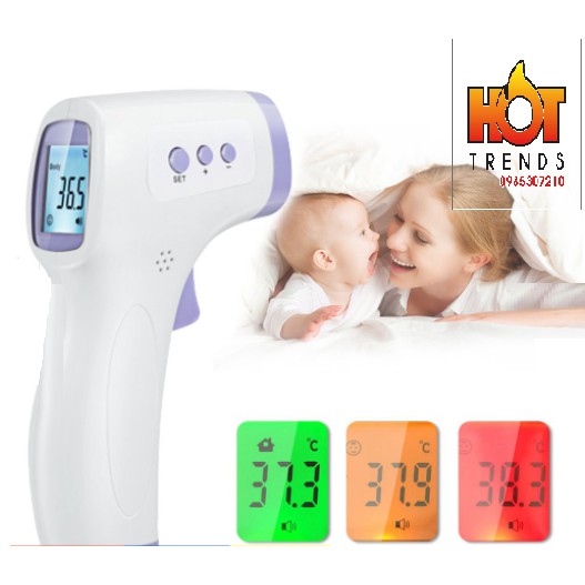 Nhiệt kế hồng ngoại đo thân nhiệt cơ thể đo nhiệt độ nước đo nhiệt độ sữa và nhiệt độ không khí