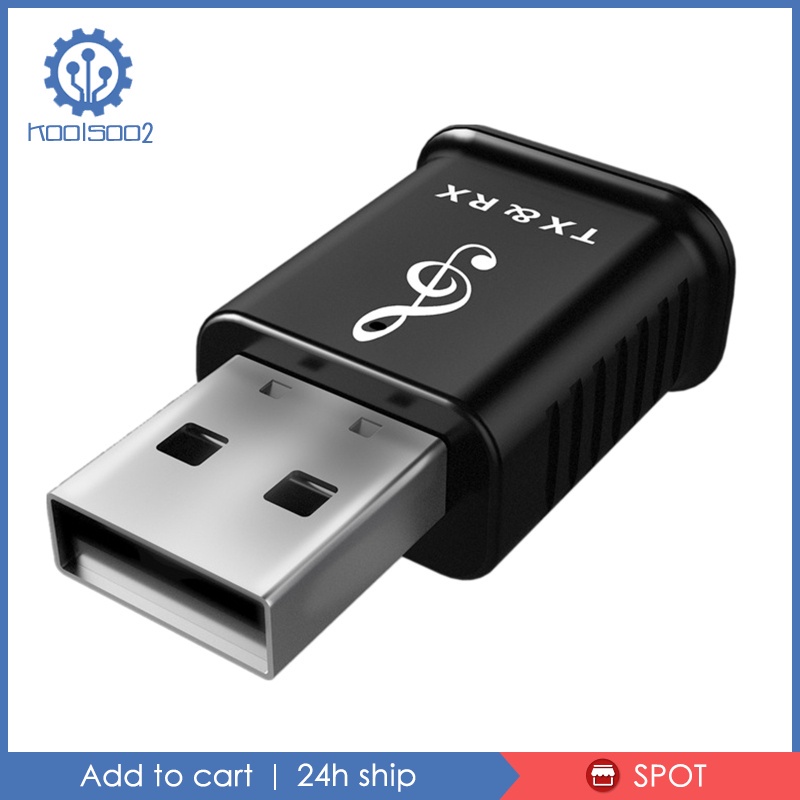 Bộ Thu Phát Âm Thanh Usb Bluetooth 5.0 2 Trong 1 Kool2-8 Cho Tv / Pc / Xe Hơi