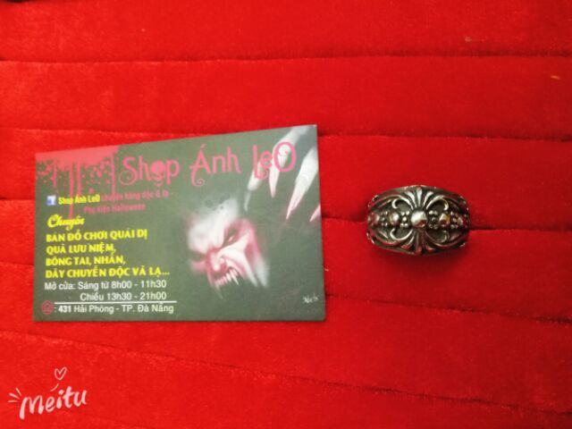 Sale lẻ size Nhẫn nam inox chrome heart nhiều mẫu