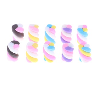 MUL❤ 10pcs/lot Resin Kawaii Resin Cake Resin Marshmallow DIY Resin Craft