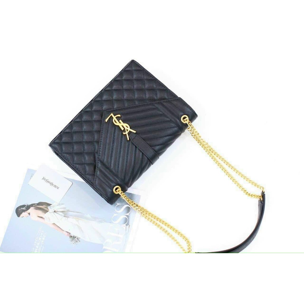 Túi Xách NỮ Da Mềm Dây Xích Vàng Hot Size 24 | BigBuy360 - bigbuy360.vn