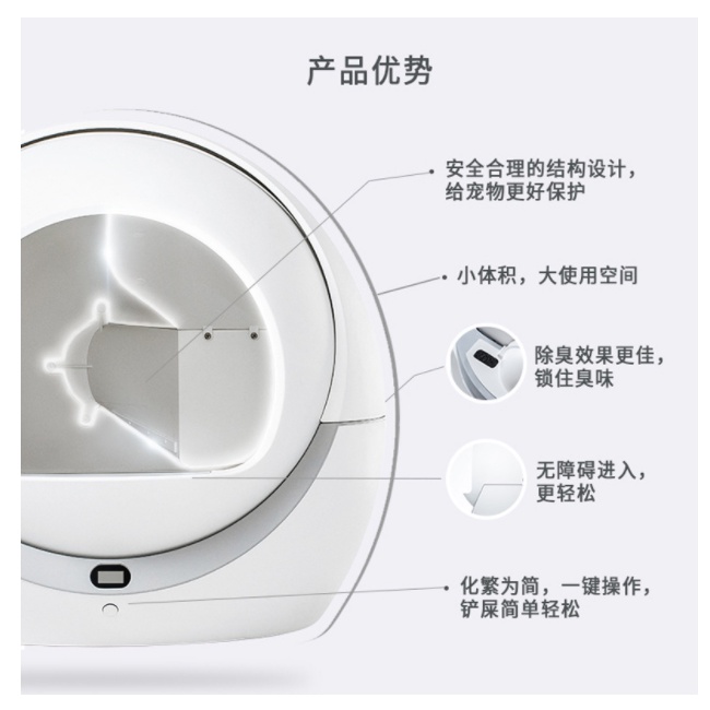 Nhà vệ sinh mèo tự động Petree version 2