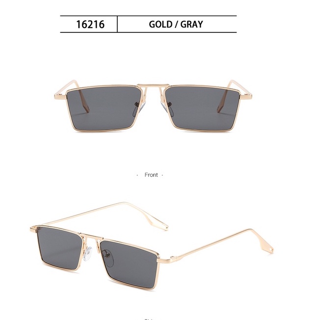 Kính Mát Hình Chữ Nhật Chống Tia UV400 Nhiều Màu Sắc Thời Trang Cho Nam Và Nữ