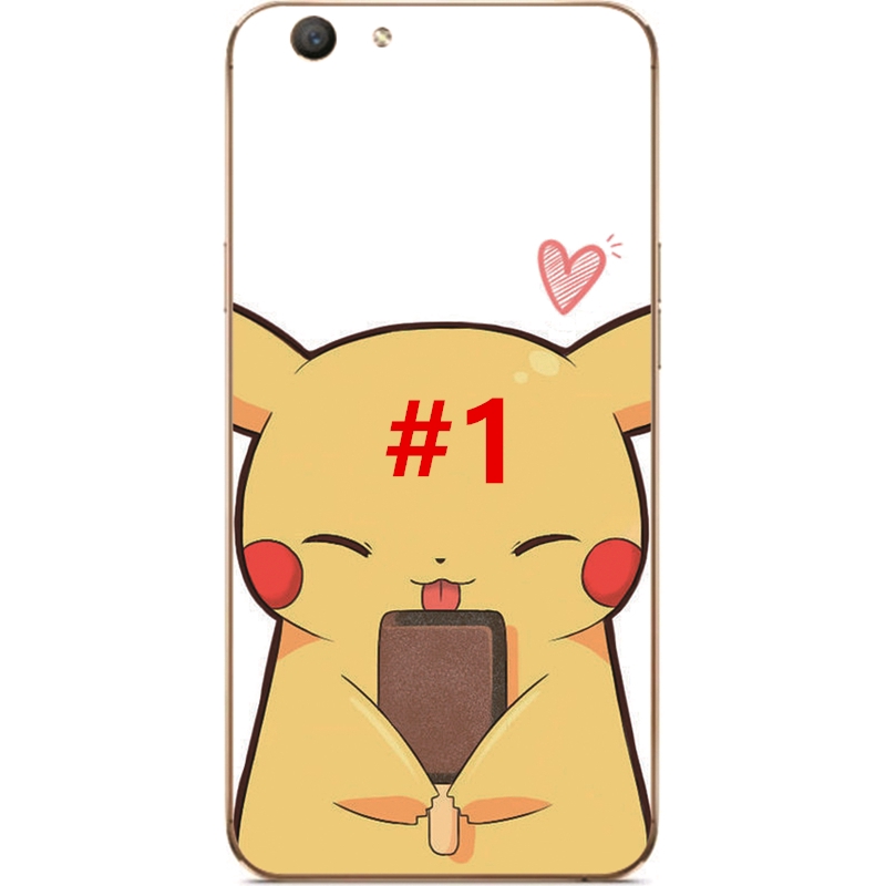 Ốp điện thoại TPU mềm in hình hoạt hình Pikachu cho OPPO A83/A71/A59/A59S/F1S/A39/A37/A35