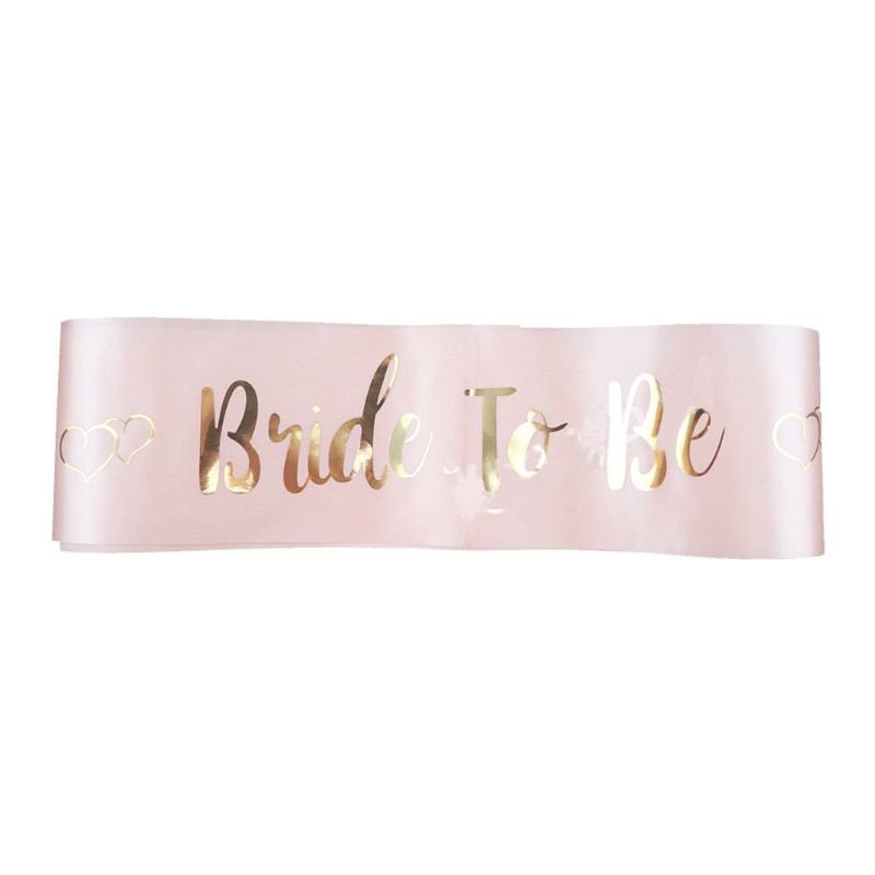 Set 8 Dây Cờ Treo Trang Trí Tiệc In Chữ Bride to Be Sash