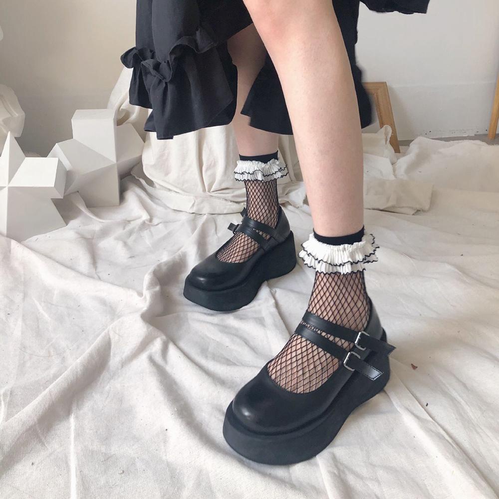 Vớ Ren Lưới Xuyên Thấu Phong Cách Lolita Thời Trang Mùa Hè Cho Nữ