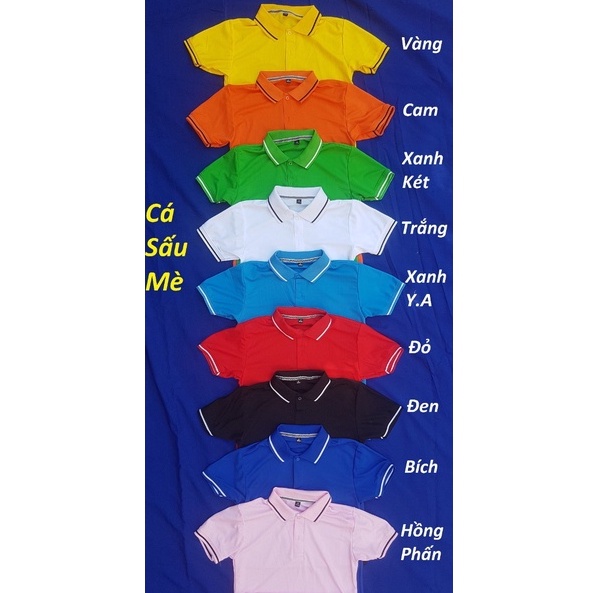 Áo thun có cổ, áo polo làm đồng phục, in theo yêu cầu