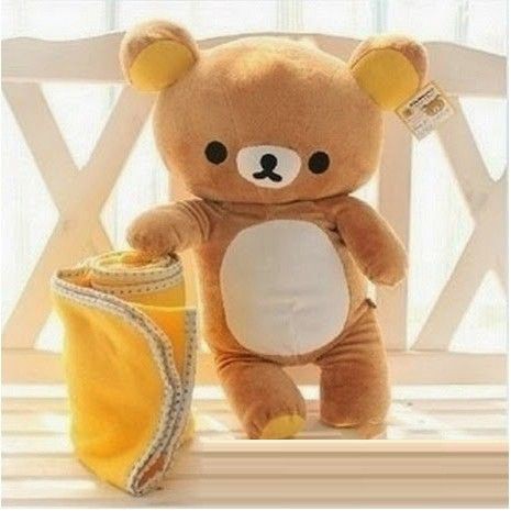 Gấu Bông Rilakuma Siêu Mềm Siêu Dễ Thương - Chất Liệu Cao Cấp - Kích Thước 55cm- Được Xem Hàng Trước