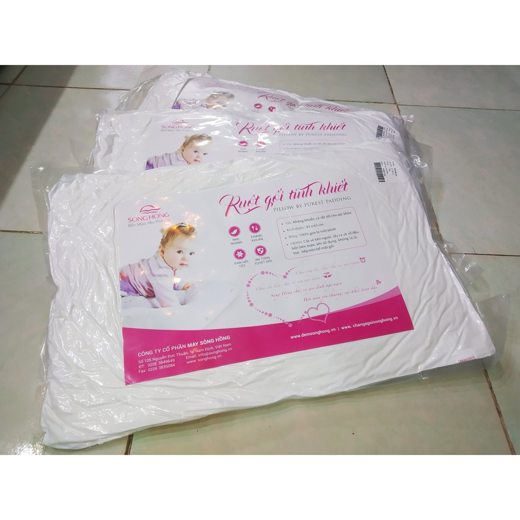 Ruột gối tinh khiết Sông Hồng siêu nhẹ 45x65 (95)