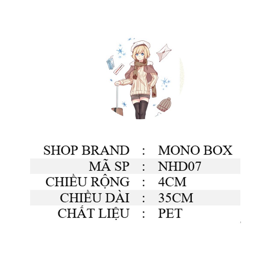 Washi tape nhân vật đẹp hiện đại chiết trang trí sổ MONO BOX NHD07