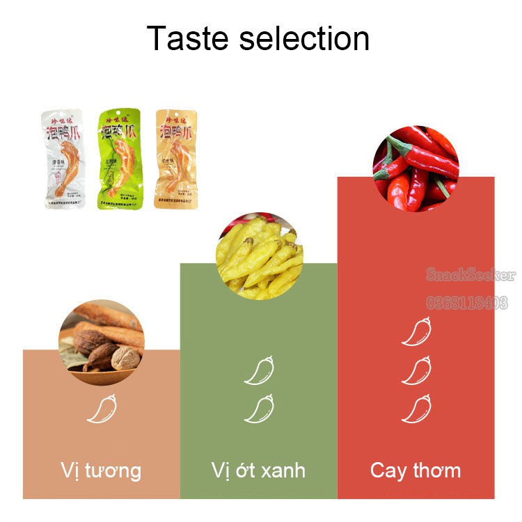 [FREESHIP EXTRA 50K] Chân Vịt Cay Thơm 3 vị siêu ngon - Đồ ăn vặt Trung Quốc - Snackseeker | BigBuy360 - bigbuy360.vn