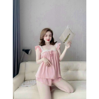 Bộ 2 dây lụa ❤️FREESHIP ❤️ Bộ đồ mặc nhà