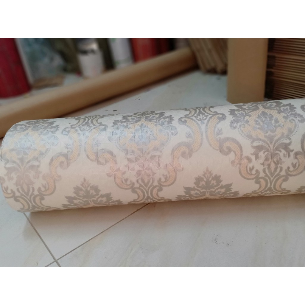 Decal giấy dán tường hoa văn đức khổ 60cm giấy dày keo sẵn