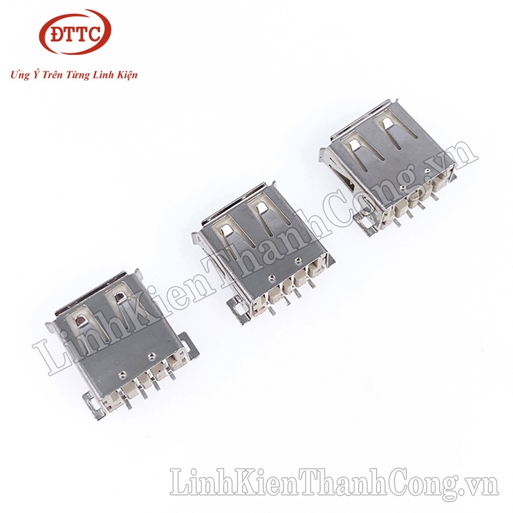 Cổng USB Cái 2.0 Type A 4 Chân Loại Dán SMD