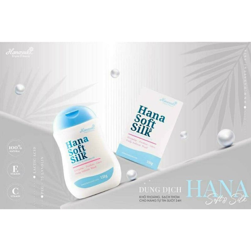 [RẺ CỰC SỐC ] Dung Dịch Vệ Sinh Phụ Nữ Hana Soft Silk Hanayuki CHÍNH HÃNG 100%