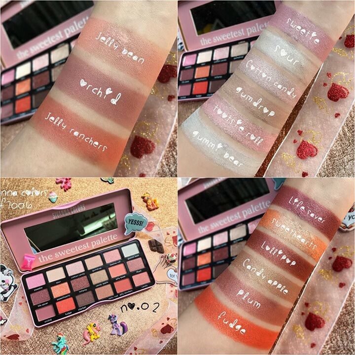 Bảng Màu Mắt 18 ô SIVANNA COLORS The Sweetest & Chocolate Palette HF7006