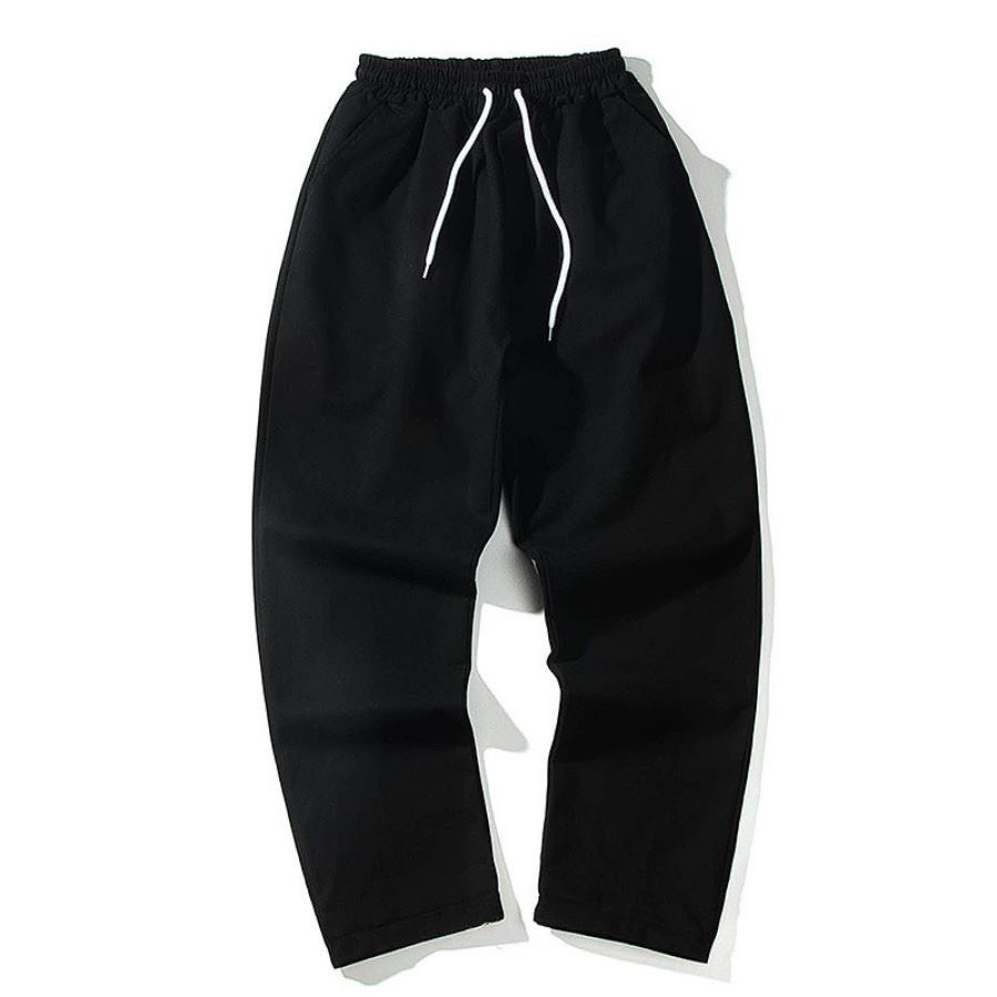Quần kaki pants dài trơn đen kem unisex nam nữ vải cao cấp mềm | HD2000shop