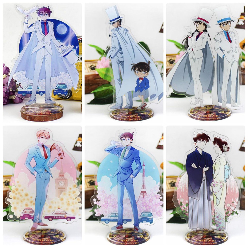 Standee Conan Kaido Kid Shinichi Ran Thám tử lừng danh Tượng Acrylic Standee Anime mica trang trí trưng bày mô hình