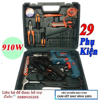 Máy khoan bosh gsb 910w model 2020, lõi đồng 100%