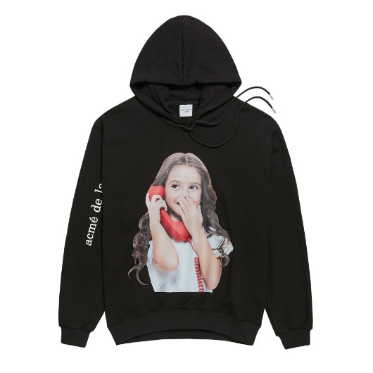 ÁO KHOÁC CÓ MŨ ADLV BABY FACE HOODIE BLACK PHONE