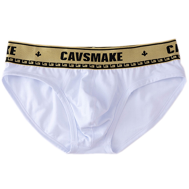 Quần lót nam tam giác cotton êm ái Cavsmake trơn màu lưng kim lịch lãm