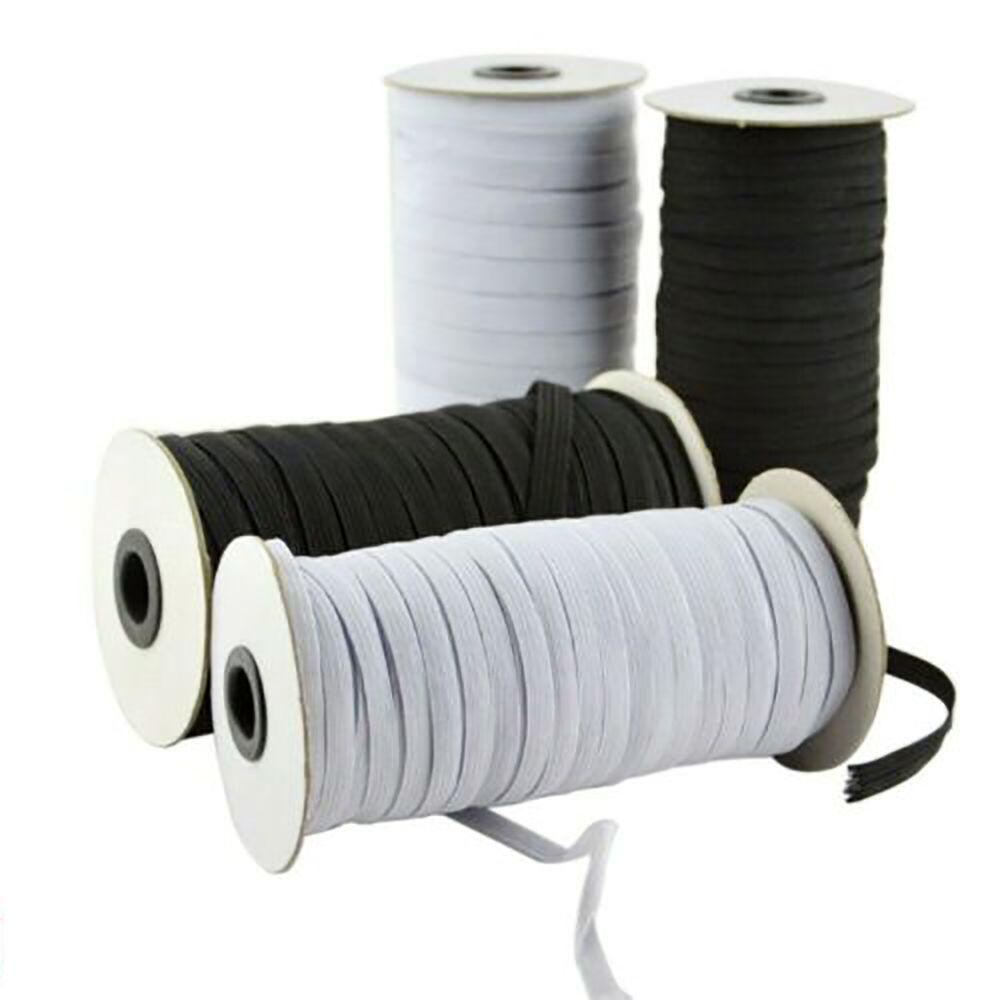 Dây Đen Co Giãn 70 / 98 / 196Yards 3 / 6mm Làm Phụ Kiện Trang Sức
