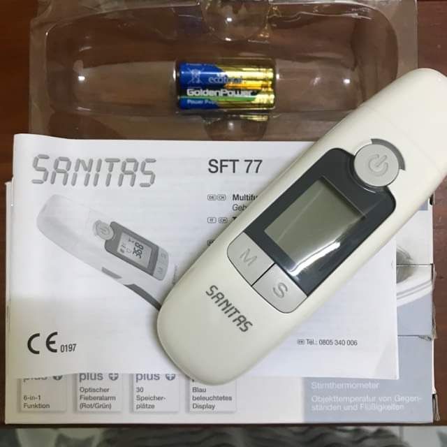 nhiệt kế sanitas 77 cho bé