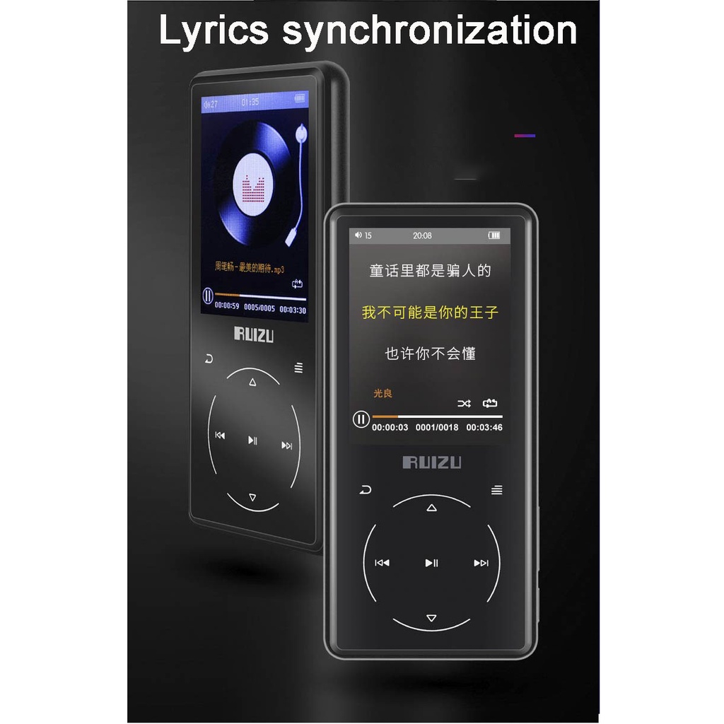 (Quà tặng 99k) Máy nghe nhạc ruizu D16,hifi,có bluetooth 4.0,phím cảm ứng