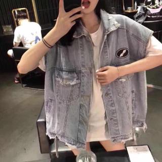 Áo khoác bò nữ áo khoác jeans áo khoác gile thời trang fom rộng dễ phối đồ mẫu mỏng phong cách xã hội