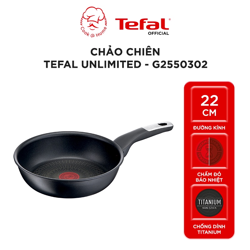 Chảo chiên Tefal Unlimited 22cm G2550302 Made in Fance