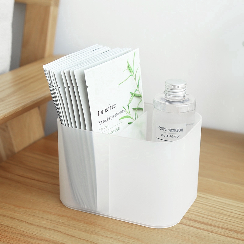 Kệ Đựng Mỹ Phẩm 6 Ngăn Đa Năng 3 Kích Thước Màu Trắng/Xanh Dương Tùy Chọn