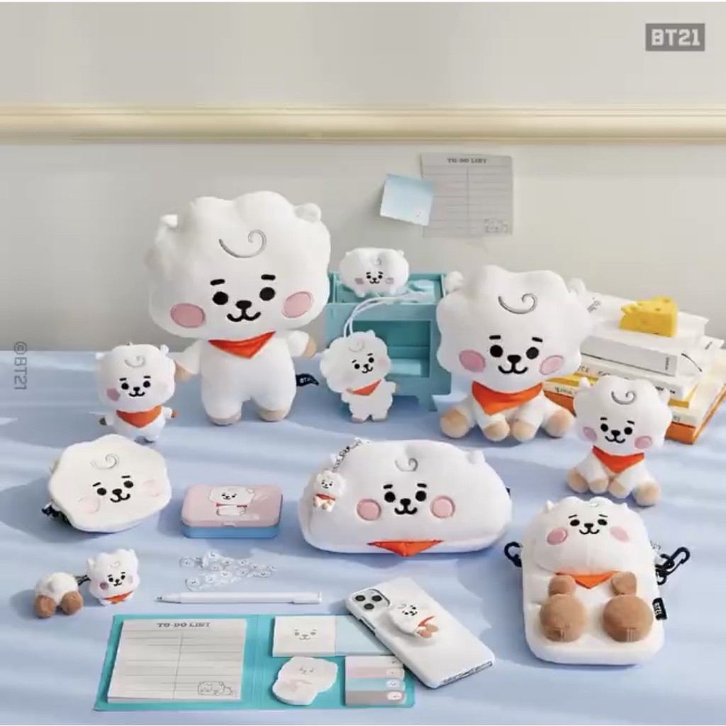 A014 A019 A020 A022 A026 A039❤️PUNIQ SPACE on hand 100% official BT21 BTS original authentic baby sitting doll STANDING PLUSH BTS