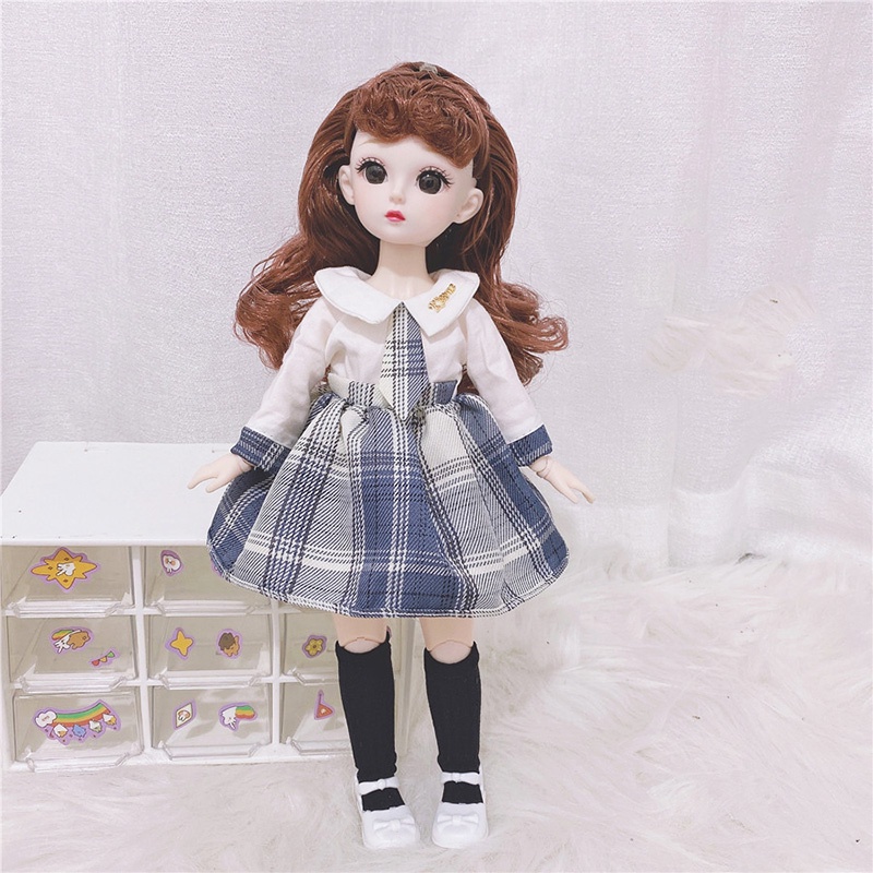 Búp bê Barbie hoàn chỉnh 30cm 3D 1/6 đáng yêu