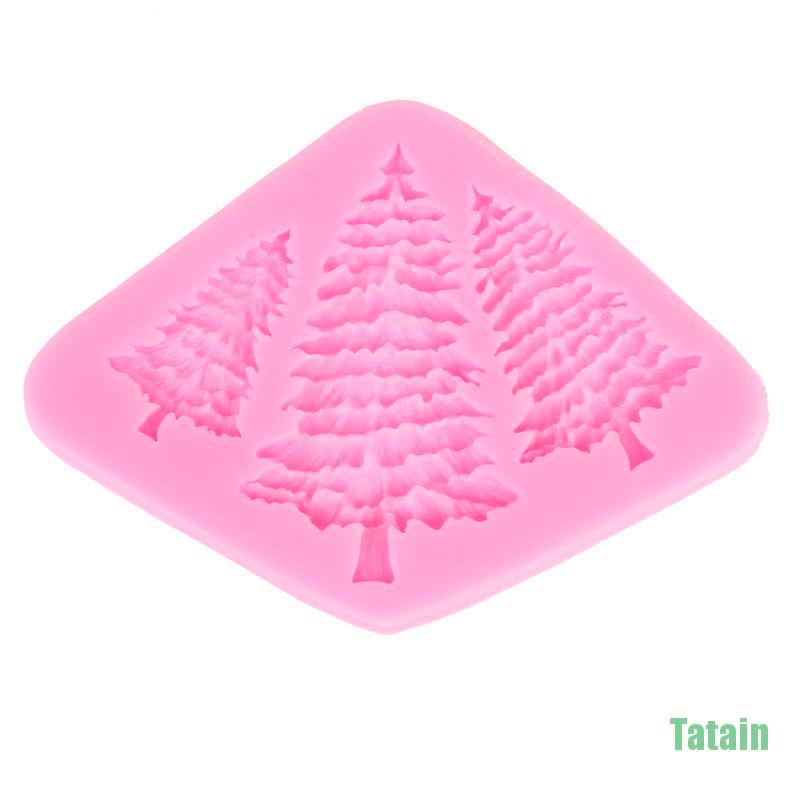 1 khuôn silicone làm bánh tạo hình cây thông giáng sinh
