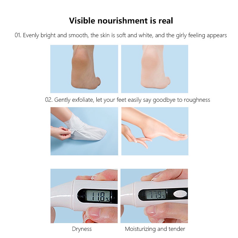 Mặt Nạ Sữa Dê Dưỡng Da Chân Làm Trắng Xóa Nếp Nhăn Và Vết Chân Mịn