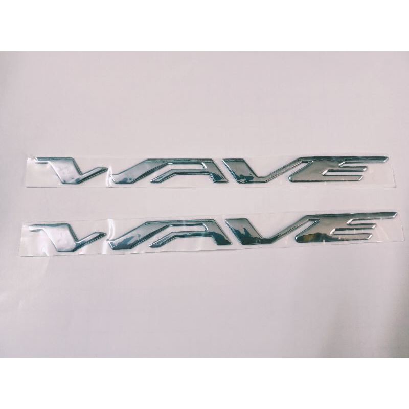 Bộ chữ nổi Wave crôm bóng new