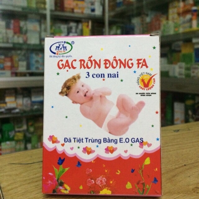 Gạc rốn Đông Pha (hộp 3 chiếc)