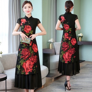 Váy đầm trung niên nữ hàng cao cấp