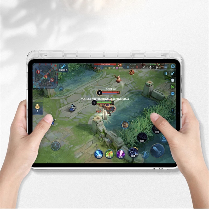 Ốp máy tính bảng bằng silicon mềm có ngăn đựng bút thích hợp cho Apple iPad Pro 12.9 11 2018 2020 2021M1 2015/2017