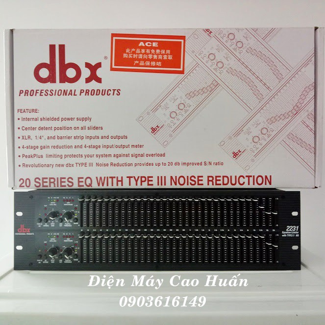 Lọc âm Equalizer DBX 2231 cao cấp