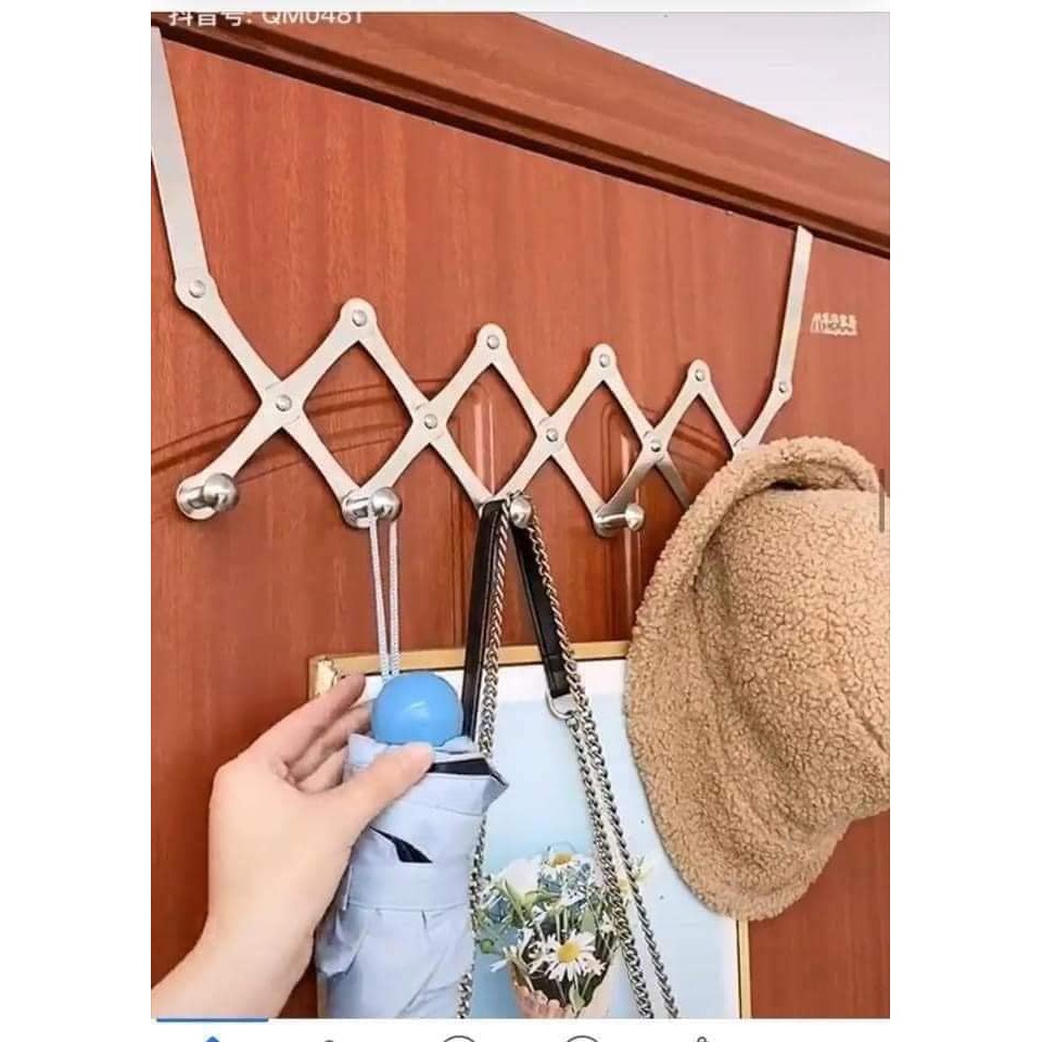 MÓC ZÍC ZẮC TREO SAU CỬA GẤP GỌN INOX 304