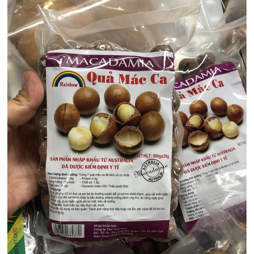 500gr hạt mắc ca nứt vỏ tự nhiên