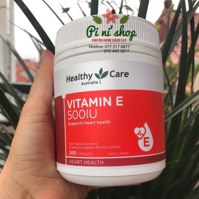 [SALE]VITAMIN E HEALTHY CARE 500IU 200 viên của Úc