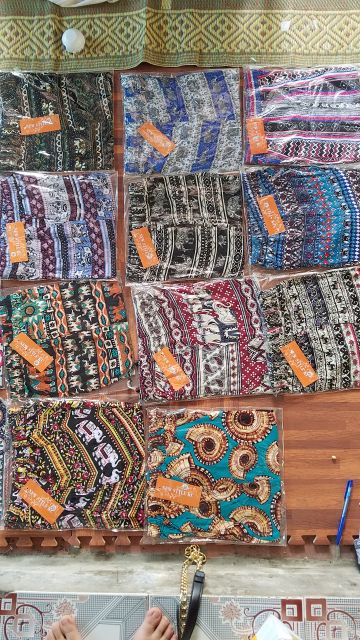 Combo 2 quần lanh thổ cẩm loại đẹp (màu ngẫu nhiên)