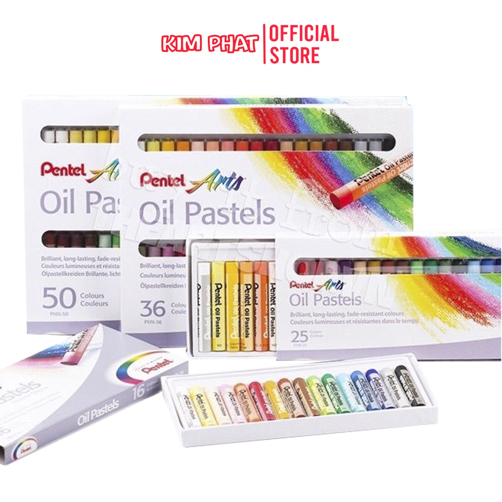 Sáp dầu PENTEL 12/16/25/36/50 Màu CHÍNH HÃNG