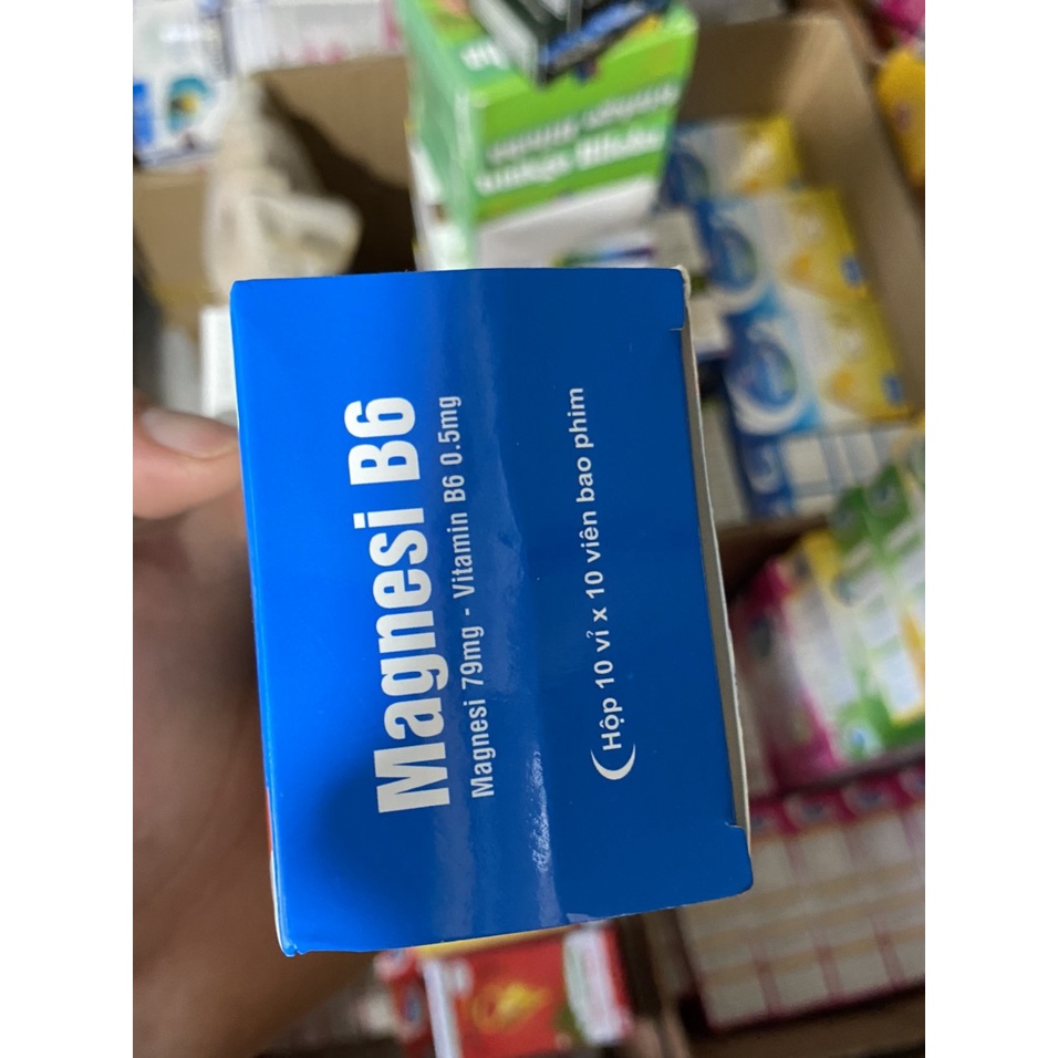 Magnesi B6 bổ sung vitamin B6 và Magnesi 100viên